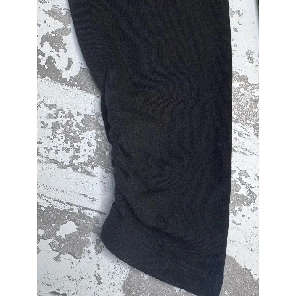 Old Navy Girls Black Built-In Tough Ruched Ankle Leggings Size L 10-12